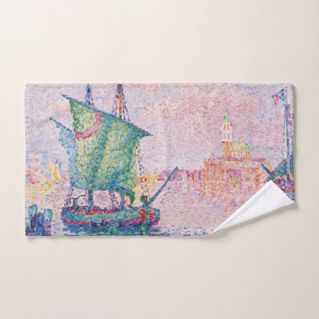 Paul Signac - Venedig, Die rosa Wolke Badhandtuch Set (Handtuch)