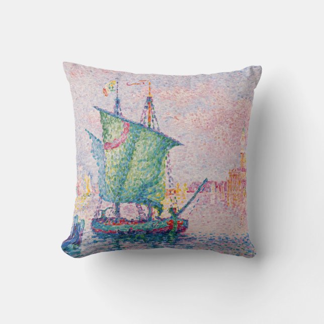 Paul Signac - Venedig, Die rosa Wolke Kissen (Vorderseite)