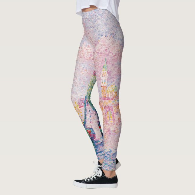 Paul Signac - Venedig, Die rosa Wolke Leggings (Links)