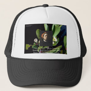 Paul Verlaine "Fruit/Blumen" Liebeszitate Geschenk Truckerkappe