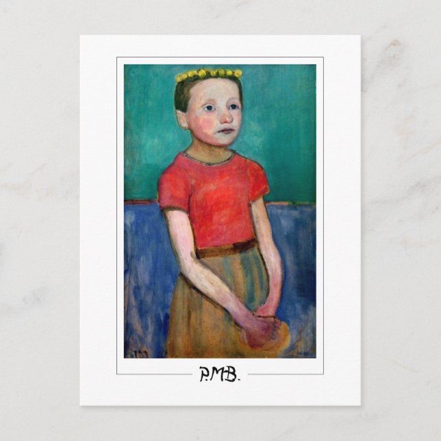 Paula Modersohn-Becker #176 - Fine Art Postkarte (Vorderseite)