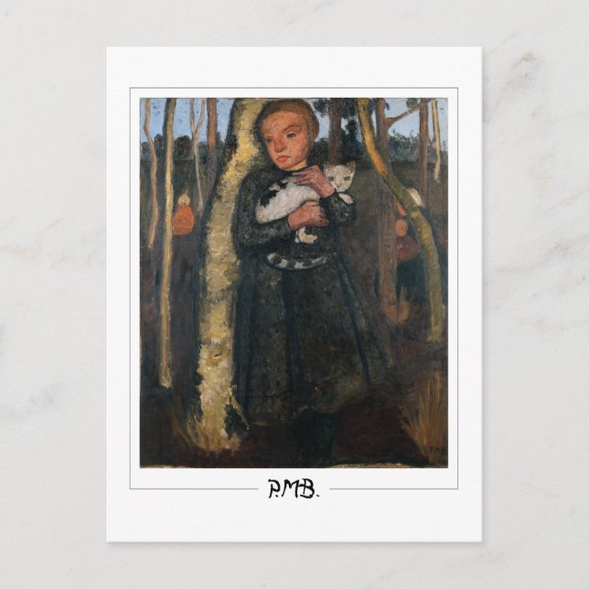 Paula Modersohn-Becker #4 - Fine Art Postkarte (Vorderseite)