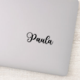 Paula Name - Handgeschriebene Kalligrafie Aufkleber