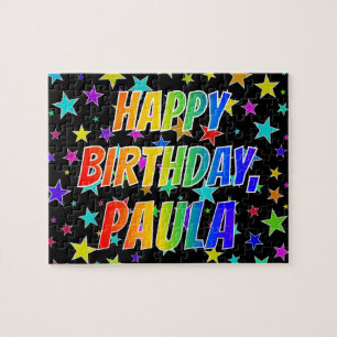 "PAULA" Vorname, Spaß "GLÜCKLICHER BIRTHTAG"