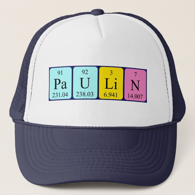 Paulin Periodenname Truckerkappe (Vorderseite)