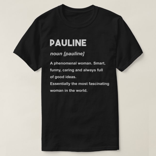 Pauliname  T-Shirt (Design vorne)