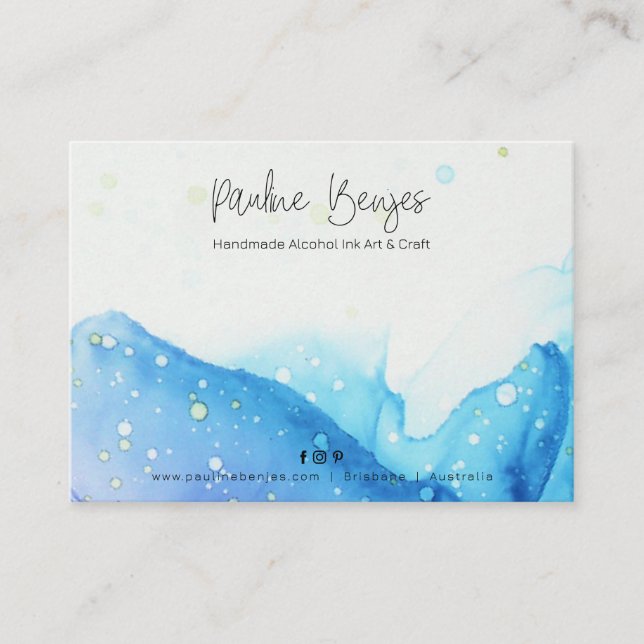 Pauline Benjes Blue2 Paketkarte Visitenkarte (Vorderseite)