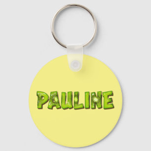 Pauline Name Kiwi Design Schlüsselanhänger
