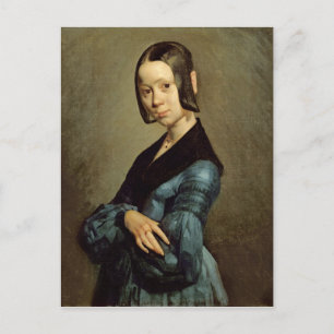 Pauline Ono in Blue, 1841-42 Postkarte