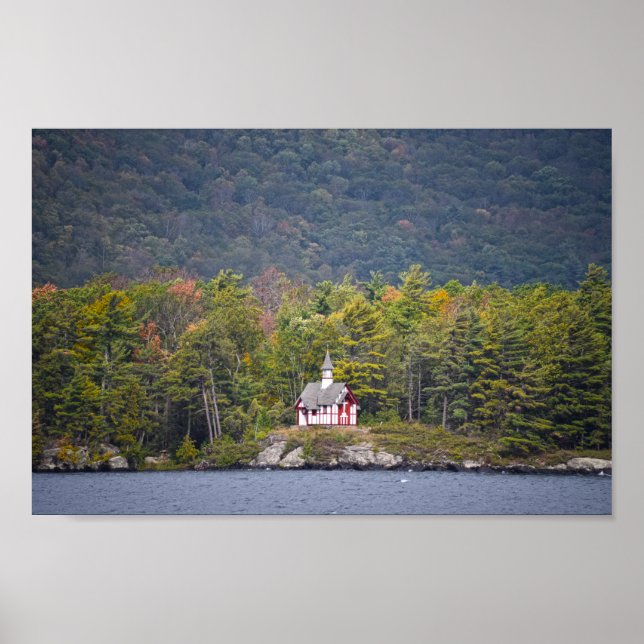 Paulist Chapel on Lake George, New York Poster (Vorne)