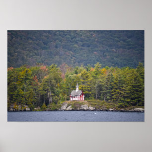 Paulist-Kapelle am Lake George, New York Poster