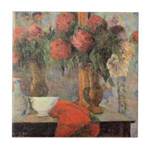 Paull Gauguin, Stillleben mit weißer Schüssel, Fliese