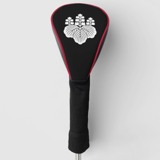 Paulownia mit 5-7 Blüten Golf Headcover (Vorderseite)