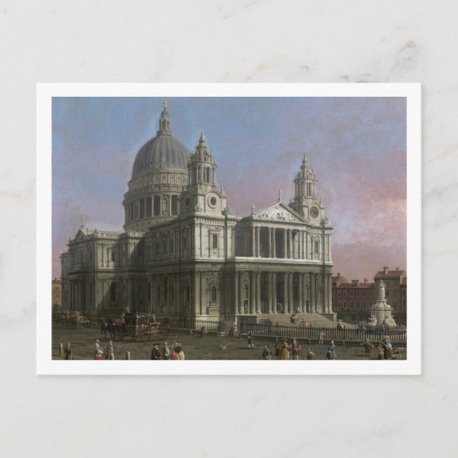 Paul's Cathedral, 1754 (Öl auf Leinwand) Postkarte (Vorderseite)