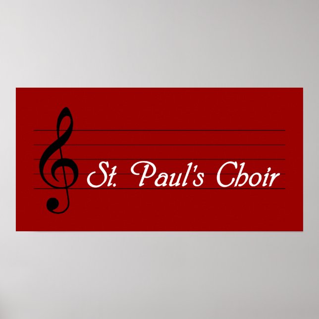 Paul's Choir Poster (Vorne)