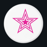 Pauly Star-Pink Magnet<br><div class="desc">Jersey Shore Pauly Pink Star</div>