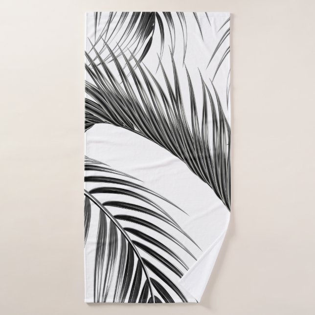 Paume tropicale feuilles sans couture de la jungle (Serviette de bain)