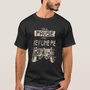 Pause für das Limone Pie Gamer Pie Lover Gaming T-Shirt