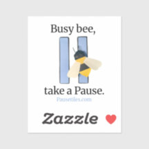 Pause Kacheln "Busy Bee" App-Symbol-Aufkleber