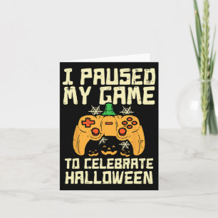Pausen mein Spiel Halloween Gamer-Kostüm-Jungs Karte