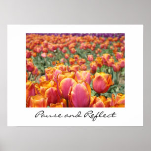 Pausen und Reflektorkunst drucken farbenfrohe Tuli Poster