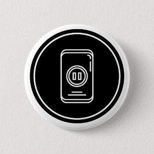 Pausenschaltfläche und Button: Ruhe Button