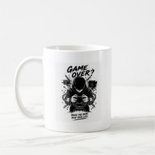 Pausiere das Spiel spiele dein Leben Gamer Design Kaffeetasse