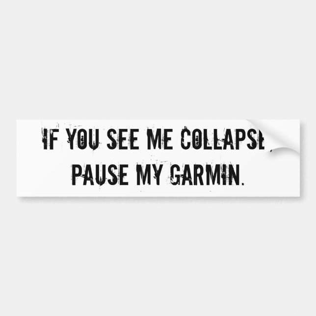 Pausieren mein Garmin Autoaufkleber (Vorne)