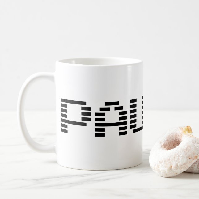 PAUSIERT KAFFEETASSE (Mit Donut)