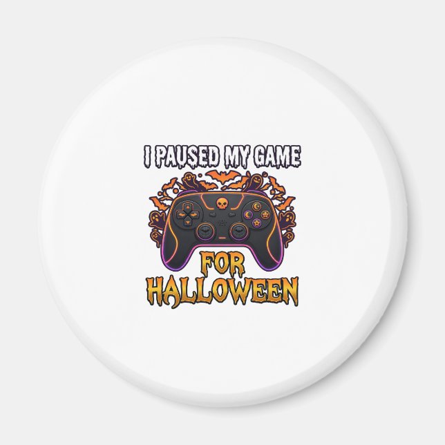 Pausiertes Spiel Halloween Controller Fledermäuse  Magnet (Vorne)