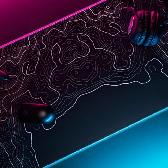 pavé de souris topographique xxl noir (Créateur téléchargé)