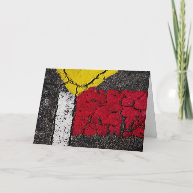 Pavement Paint Art - Cool - Unique Feiertagskarte (Vorderseite)