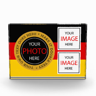 Pavillon allemand Bloc photo & cadres en verre All