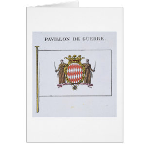 Pavillon de Guerre, Detail von den Flaggen von