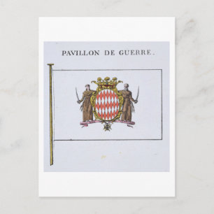 Pavillon de Guerre, Details aus den Flaggen von Mo Postkarte