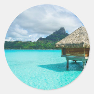 pavillon de la Sur-eau, autocollant rond de Bora