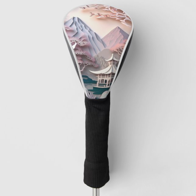 Pavillon Landscape Golf Head Cover Headcover (Vorderseite)