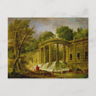 Pavillon mit Kaskade, 1760 Postkarte