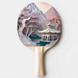 Pavillon Pavillon Landschaft Ping Pong Paddle Tischtennis Schläger