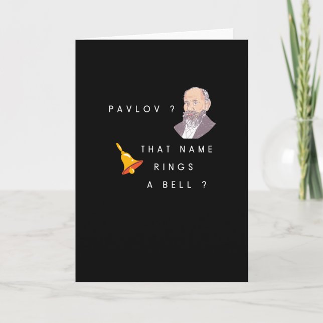 Pavlov ? Dieser Name klingelt. Karte (Vorderseite)