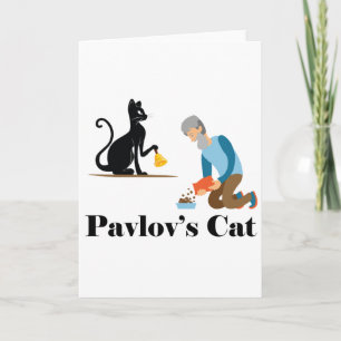 Pavlov's Cat Funny Psychology Karte