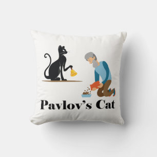 Pavlov's Cat Funny Psychology Kissen