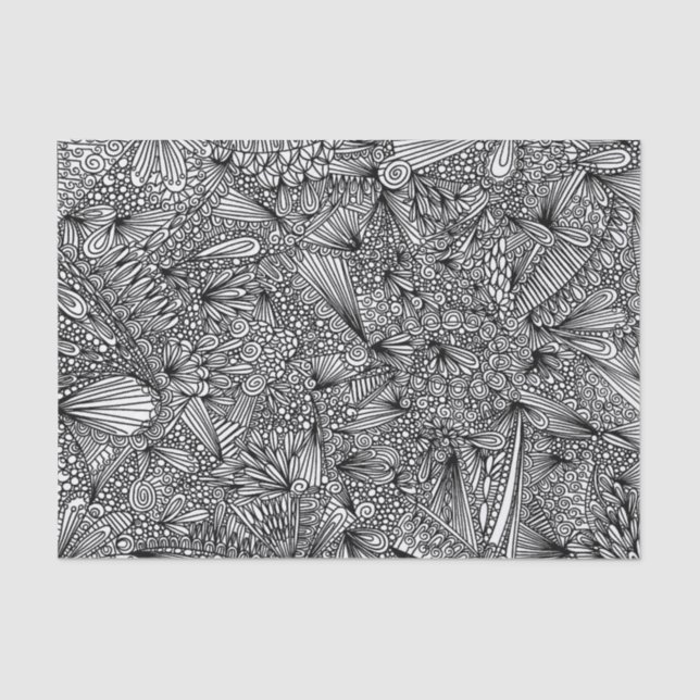 Pavo Pontem Abstraktes Tissue Paper Seidenpapier (Vorderseite)