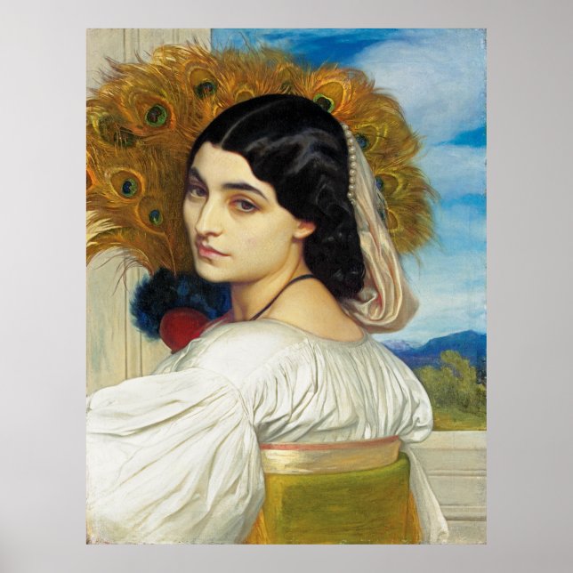Pavonia - Frederic Leighton Poster (Vorne)
