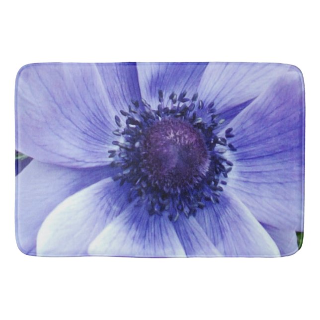 Pavot bleu, tapis de bain (Devant)