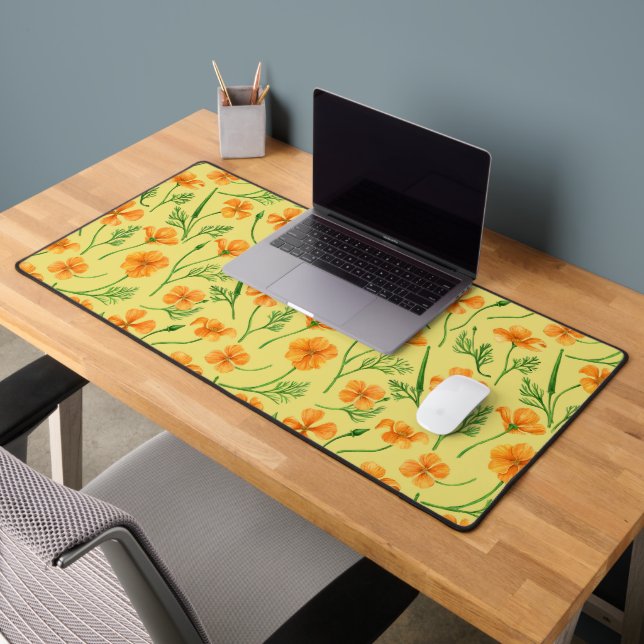 Pavot de Californie, fleurs d'été, orange wil (Bureau 2)
