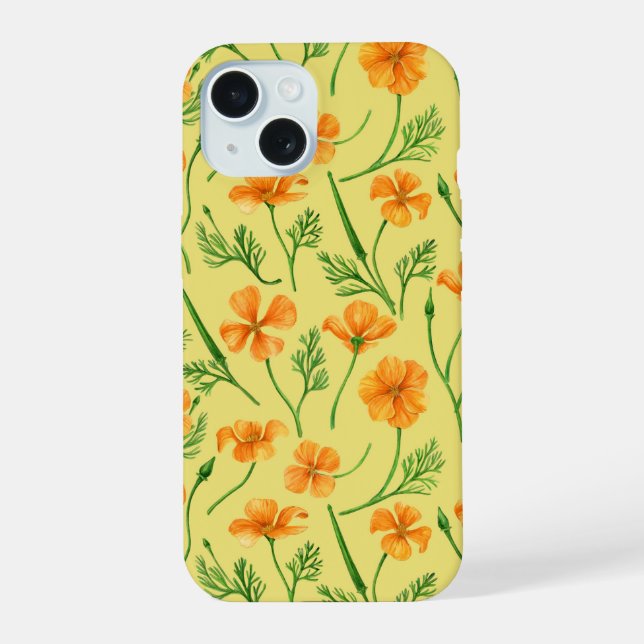 Pavot de Californie, fleurs d'été, orange wil (Verso)