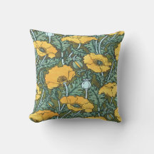 Pavot Jaune ~ Oreiller Jaune / Coussin