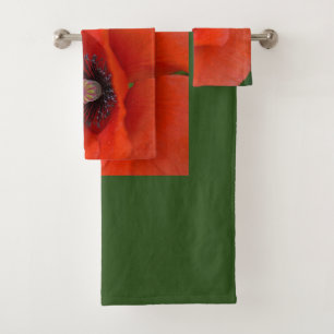 Pavot rouge renversant