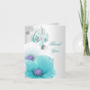 Pavots cultivés pourpres bleus turquoises de carte